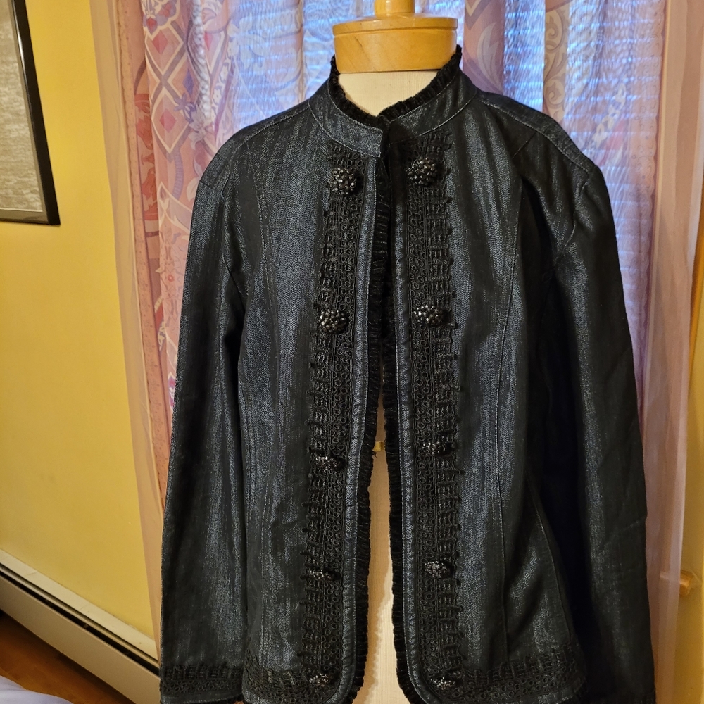 Black jean jacket